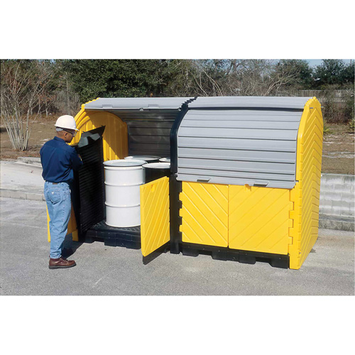Extender Kit with Drain for Ultra-Hard Top Spill Pallets&reg;, 64" L x 79" W x 62" H, 9000 lbs. Load Capacity Brunswick Fyr & Safety