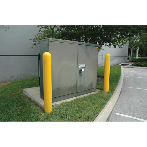 Ultra-Post Protector&reg;, 8" Dia. x 52" L, Yellow Brunswick Fyr & Safety