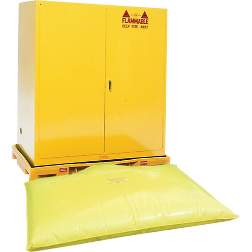Double Drum Ultra-Safety Cabinet Bladder System&reg;, 63" L x 38.5" W x 6.3" H, 3000 lbs. Load Capacity Brunswick Fyr & Safety