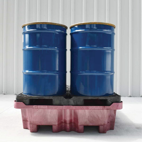4-Drum Ultra-Spill King&reg; Drum Spill Pallet, 85 US gal. Spill Capacity, 51" x 51" x 17.5" Brunswick Fyr & Safety