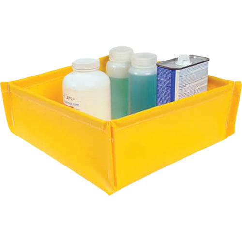 Flexible Ultra-Utility Tray, 12" lo x 12" la x 4,8" h, Cap. de d&eacute;versement 1,5 gal. US Brunswick Fyr & Safety