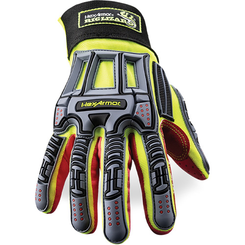 Rig Lizard&reg; 2028X Cut-Resistant Gloves, 6/X-Small, Synthetic/HPPE Palm, Elastic/Hook & Loop Cuff Brunswick Fyr & Safety