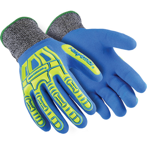 Rig Lizard&reg; Fluid 7102 Cut-Resistant Gloves, Size 5/2X-Small, 13 Gauge, Nitrile Coated, Fibreglass/HPPE Shell, ASTM ANSI Level A4 Brunswick Fyr & Safety
