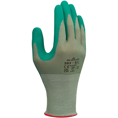Gants de travail biod&eacute;gradables 383, 6/Petit, R&ecirc;vetement Nitrile, Calibre 13, Enveloppe en Polyester Brunswick Fyr & Safety