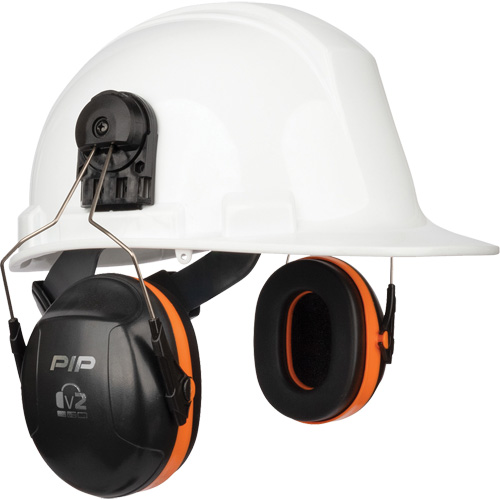 Dynamic V2 Passive Ear Muffs, Cap Mount, 24 NRR dB Brunswick Fyr & Safety
