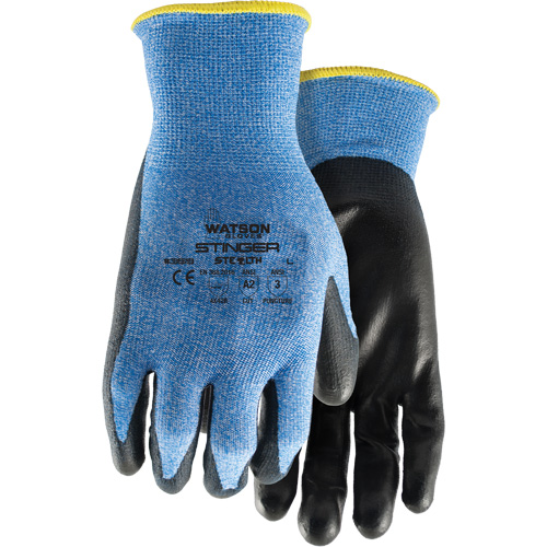 Gants anticoupures 359 Stealth Stinger, Taille Moyen, Calibre 15, Rev&ecirc;tement Polyur&eacute;thane, Enveloppe en Fibre de verre/Nylon/Spandex, ASTM ANSI niveau A2/EN 388 niveau B Brunswick Fyr & Safety