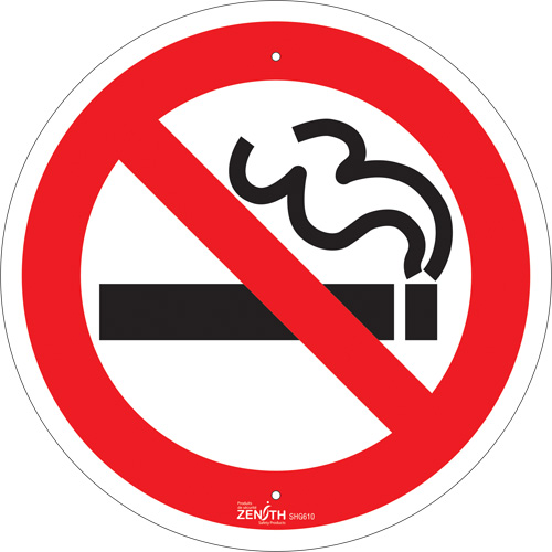 No Smoking CSA Standard Safety Sign, 12" x 12", Aluminum, Pictogram Brunswick Fyr & Safety