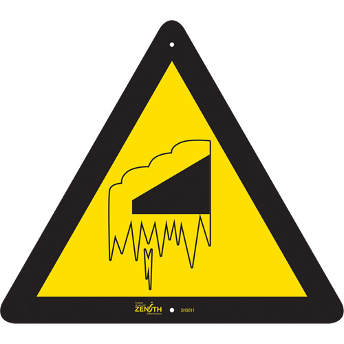 Falling Snow/Ice CSA Standard Safety Sign, 12" x 12", Aluminum, Pictogram Brunswick Fyr & Safety