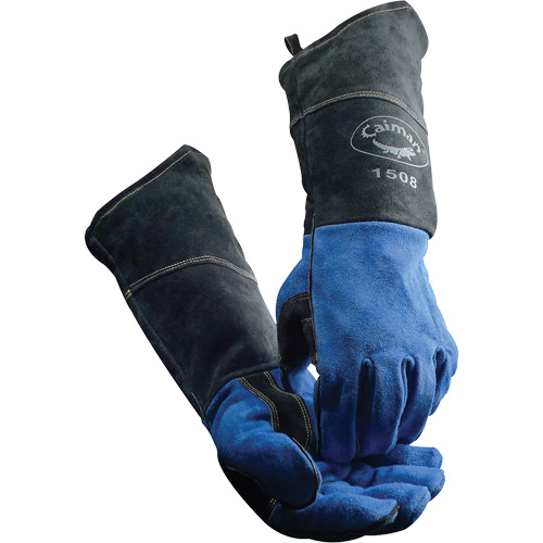 Caiman&reg; Welder's Gloves, Split Cowhide, Size Large Brunswick Fyr & Safety