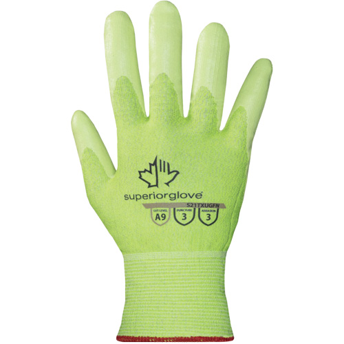 Gants haute visibilit&eacute; r&eacute;sistants &agrave; la coupe S21TXUGFN, Taille 5/2T-petit, Calibre 21, Rev&ecirc;tement Nitrile, Enveloppe en TenActiv, ASTM ANSI niveau A9 Brunswick Fyr & Safety