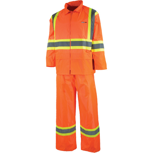 V&ecirc;tement imperm&eacute;able &eacute;tanche, Nylon/PVC, T-petit, Orange haute visibilit&eacute; Brunswick Fyr & Safety