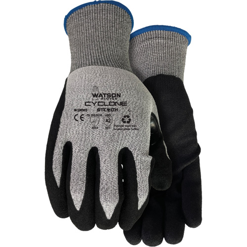388 Stealth Cyclone Cut Resistant Gloves, Size X-Small, 18 Gauge, Nitrile Coated, HPPE/Polyester Shell, ASTM ANSI Level A2/EN 388 Level 3 Brunswick Fyr & Safety