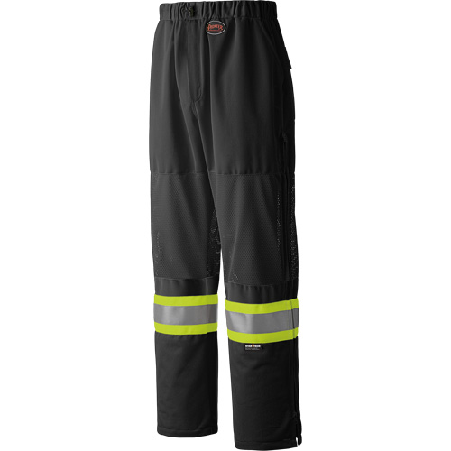 6003BKP Pantalon de s&eacute;curit&eacute; routi&egrave;re, Polyester, Petit, Noir Brunswick Fyr & Safety