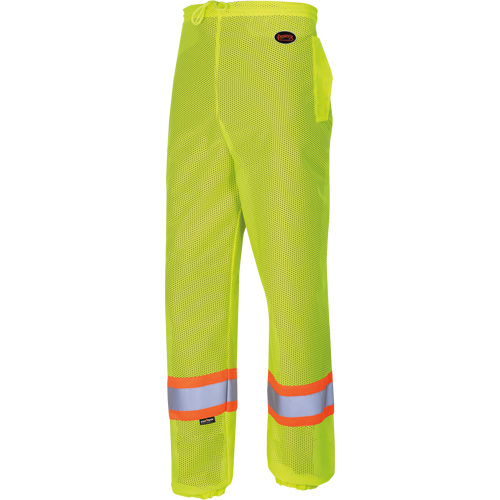 5670 Pantalon de s&eacute;curit&eacute; routi&egrave;re, Polyester, 2T-petit/T-petit, Jaune lime haute visibilit&eacute; Brunswick Fyr & Safety