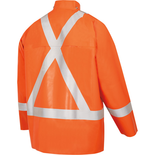 5990J Super Heavy-Duty FR/Arc Resistant Safety Rain Jacket, Small, High Visibility Orange, 11 cal/cm² Brunswick Fyr & Safety