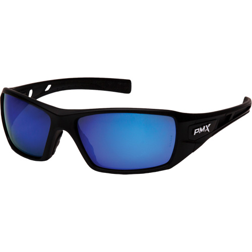 Velar Safety Glasses, Blue Mirror Lens, ANSI Z87+/Meets/Exceeds CSA Z94.3 Brunswick Fyr & Safety