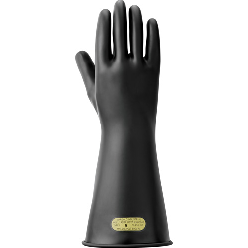 Electrical Insulating Gloves, ASTM Class 00, Size 8.5, 14" L Brunswick Fyr & Safety