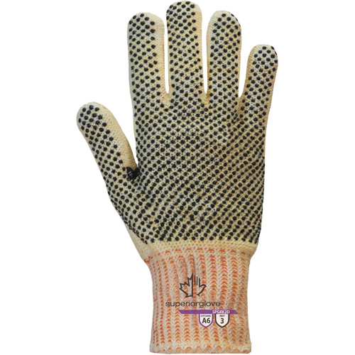 Contender SPGRK2D Cut Resistant Gloves, Size Small, 7 Gauge, PVC Coated, Kevlar&reg;/Engineered Yarn Shell, ASTM ANSI Level A6 Brunswick Fyr & Safety