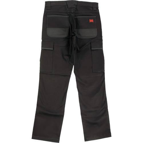 Pantalon de travail WP100, Coton/Spandex, Noir, Taille 4, Entrejambe 30 Brunswick Fyr & Safety