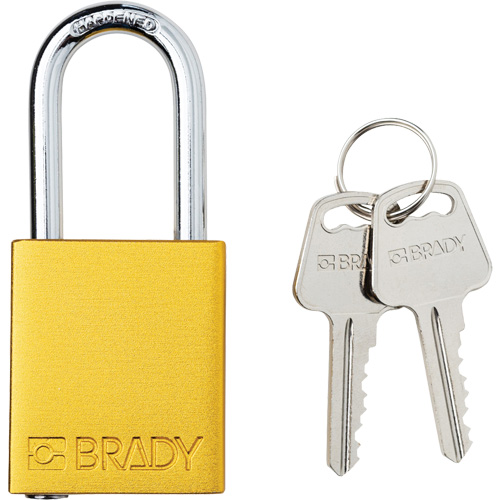 Cadenas de s&eacute;curit&eacute;, Cadenas de s&eacute;curit&eacute;, Cl&eacute;s diff&eacute;rentes, Aluminium, Largeur de 1-1/2" Brunswick Fyr & Safety