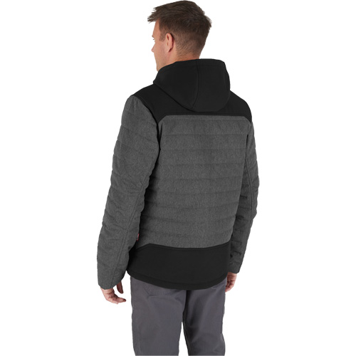 Veste chauffante M12 QuietShell avec pile, Hommes, Petit, Gris Brunswick Fyr & Safety
