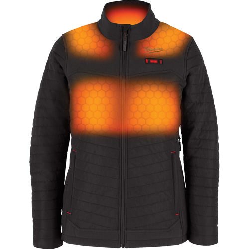 M12 Heated Axis Jacket with Battery, Women's, Large, Black Brunswick Fyr & Safety