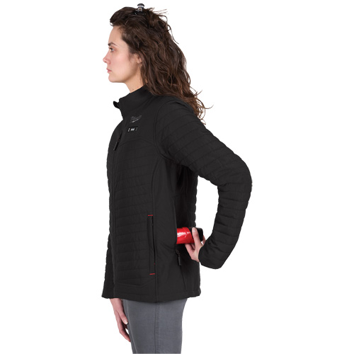 M12 Heated Axis Jacket with Battery, Women's, Large, Black Brunswick Fyr & Safety