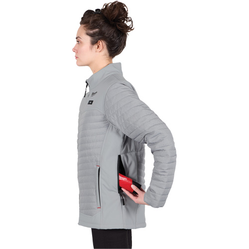 Manteau chauffant M12 Axis avec pile, Femmes, 2T-Grand, Gris Brunswick Fyr & Safety