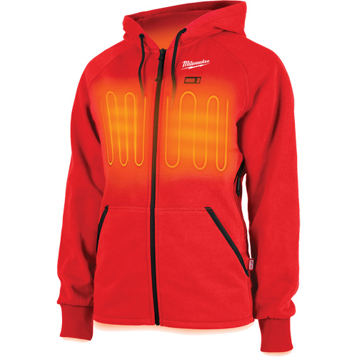 M12 Heated Hoodie, Women's, 2X-Large, Red Brunswick Fyr & Safety
