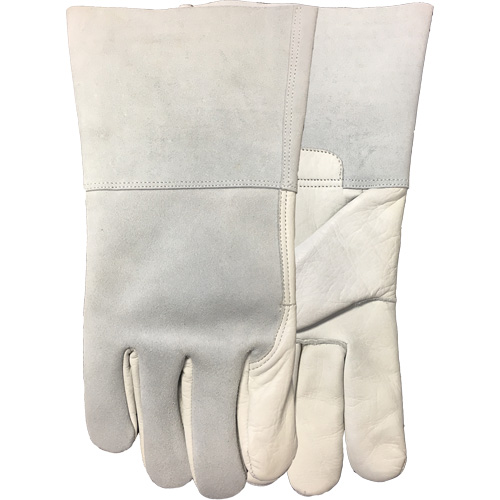 2757E Fabulous Fabricator Fitter's Gloves, Small, Grain Cowhide Palm, Cotton Fleece Inner Lining Brunswick Fyr & Safety