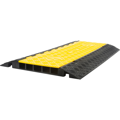 Polyurethane Cable Protector, 5 Channels, 35.43" L x 19.69" W x 2" H Brunswick Fyr & Safety