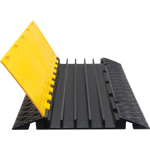 Polyurethane Cable Protector, 5 Channels, 35.43" L x 19.69" W x 2" H Brunswick Fyr & Safety