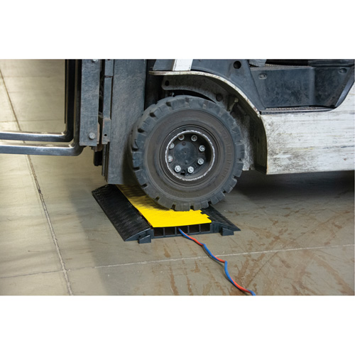 Polyurethane Cable Protector, 5 Channels, 35.43" L x 19.69" W x 2" H Brunswick Fyr & Safety