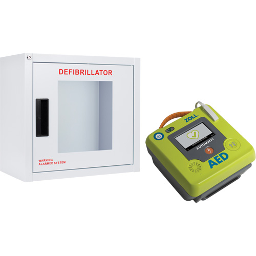 AED 3 AED & Wall Cabinet Kit, Semi-Automatic, French, Class 4 Brunswick Fyr & Safety