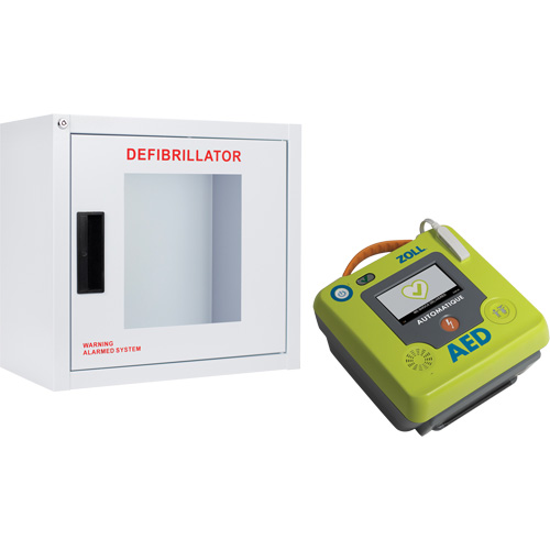 AED 3 AED & Wall Cabinet Kit, Automatic, English, Class 4 Brunswick Fyr & Safety