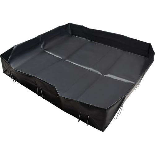 Wire Bracket Berm, 268 US gal. Capacity, 6' W x 8' L x 12" H, L-Bracket Brunswick Fyr & Safety