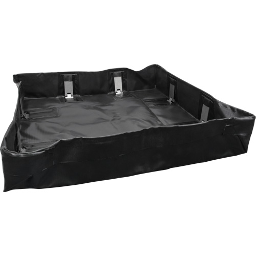 Collapsible Berm, 134 US gal. Capacity, 6' W x 6' L x 6" H, Snap-Up Bracket Brunswick Fyr & Safety