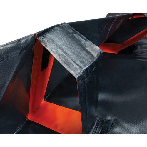 IBX Wall Pop-Up Berm, 4488 US gal. Capacity, 12' W x 50' L x 12" H, Snap-Up Bracket Brunswick Fyr & Safety