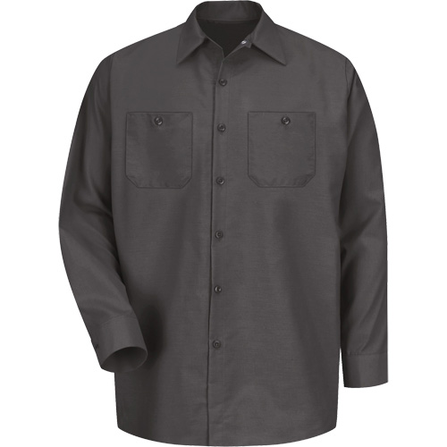 Chemise industrielle de travail &agrave; manches longues, Hommes, Moyen, Charbon Brunswick Fyr & Safety