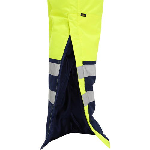 Bisley&reg; Extreme Cold Bib Overall, Polyester, Small, High Visibility Lime-Yellow Brunswick Fyr & Safety