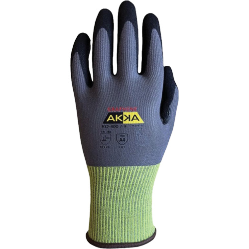 Gants r&eacute;sistants &agrave; la coupe interm&eacute;diaires KO-400, Taille 6, Calibre 15, Rev&ecirc;tement Nitrile, Enveloppe en Nylon/PEHP/Spandex/Graph&egrave;ne, ASTM ANSI niveau A4/EN 388 niveau D Brunswick Fyr & Safety