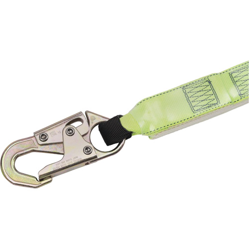 SA-64022-6 Shock Absorbing Lanyard, 6', Form Hook Center, Snap Hook Leg Ends, Polyester Brunswick Fyr & Safety
