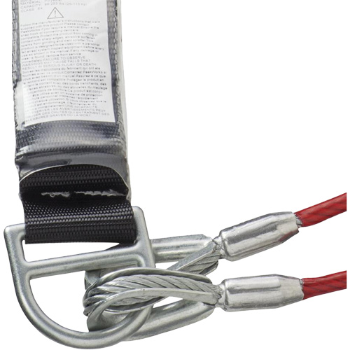 SA-55522-4 PVC-Coated Shock Absorbing Lanyard, 4', Form Hook Center, Snap Hook Leg Ends, Galvanized Steel Brunswick Fyr & Safety