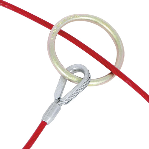 AS-21110-6 6' Cable Anchor with O-Ring Ends, Sling, Permanent Use Brunswick Fyr & Safety