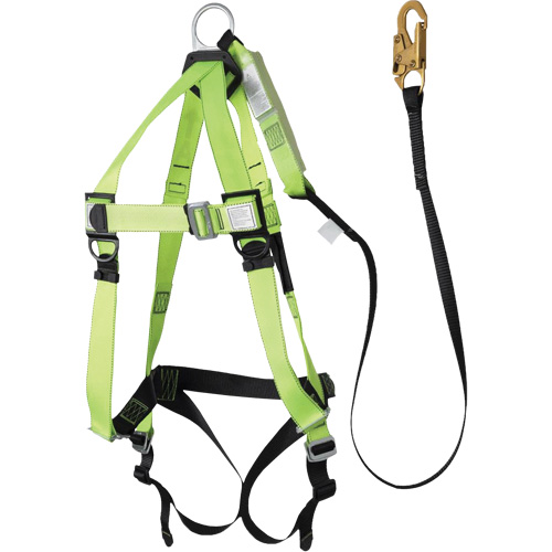 FBH-10000A5440-4 4' Class A Harness & Lanyard with 220 lbs. Capacity, Harness/Lanyard Combo Brunswick Fyr & Safety