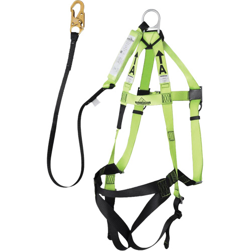 FBH-10000A5440-4 4' Class A Harness & Lanyard with 220 lbs. Capacity, Harness/Lanyard Combo Brunswick Fyr & Safety