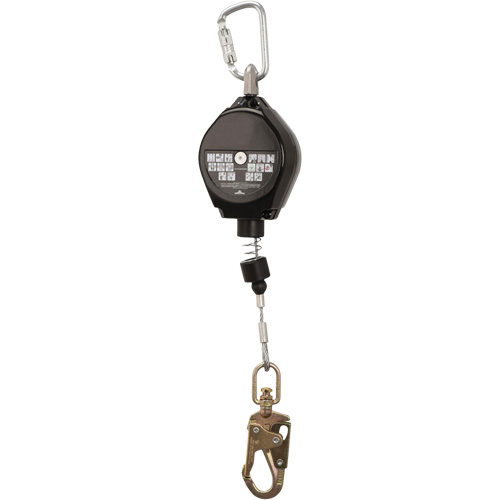 SRL-73302-20LE Self-Retracting Lifeline, 20', Galvanized Steel, Swivel Brunswick Fyr & Safety
