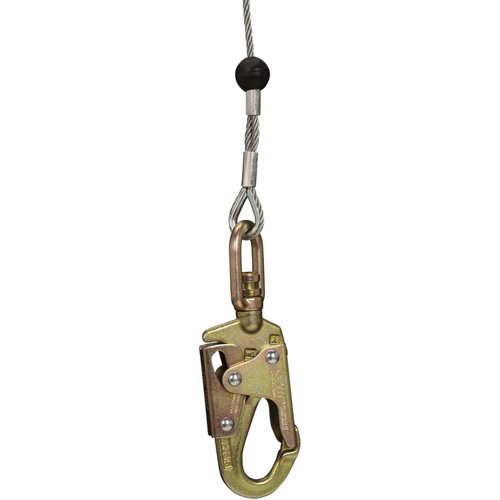 SRL-73303-96 Cable Self-Retracting Lifeline with Recovery, 96', Galvanized Steel, Swivel Brunswick Fyr & Safety