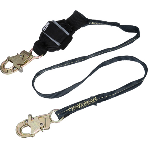 Arc Flash Web Shock-Absorbing Lanyard, 6', Snap Hook Center, Snap Hook Leg Ends, Kevlar&reg; Brunswick Fyr & Safety