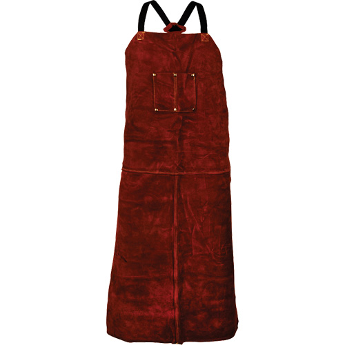Tablier en cuir de vache Tillman 3842, Salopette, 42" lo, Brun Brunswick Fyr & Safety